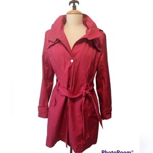 Tommy Hilfiger Rain Jacket Coat Azalea Pink Size Medium